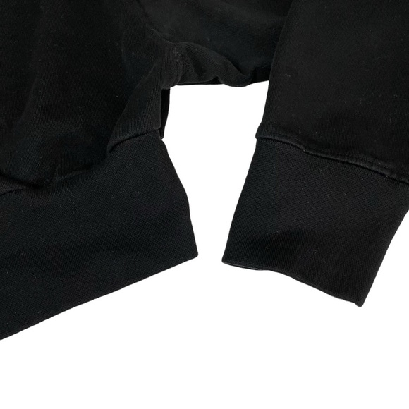 Talentless Dolman Crop Crewneck Pullover Sweatshirt Black - Picture 10 of 12